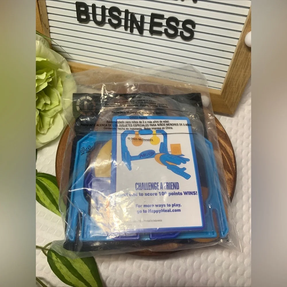 McDonald's Toy NERF Disk Blaster Challenge! - Picture 2 of 2